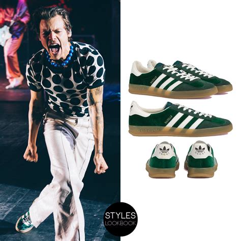 adidas x gucci harry styles|Harry Styles shoes.